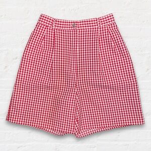 Vintage 80’s Red Gingham Shorts